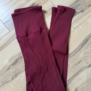 Carbon38 ribbed 7/8 leggings